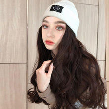 Load image into Gallery viewer, Hat Wig For Women Synthetic Long Wavy Wigs Autumn Winter Fashion  Knitted Cap Hair Wig Hair Extensions Wigs For Black Women Cosplay Wigs For Women
