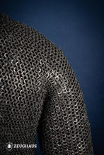 Load image into Gallery viewer, Chainmail Haubergeon Flatring Riveted 9mm Stainless Steel

