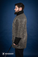Load image into Gallery viewer, Chainmail Haubergeon Flatring Riveted 9mm Stainless Steel
