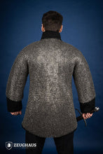 Load image into Gallery viewer, Chainmail Haubergeon Flatring Riveted 9mm Stainless Steel
