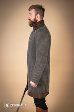 Load image into Gallery viewer, Chainmail Hauberk Roundring 9mm Steel Oiled
