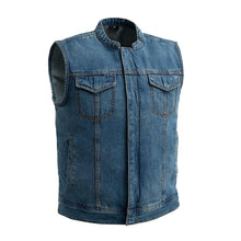 Load image into Gallery viewer, Havoc Men's Denim Motorcycle Vest
