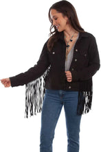 Load image into Gallery viewer, Honey Creek Denim Fringe - Womens Jacket
