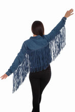 Load image into Gallery viewer, Honey Creek Denim Fringe - Womens Jacket
