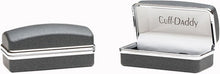 Load image into Gallery viewer, Heart Cufflinks in Silver - Great Gift Idea
