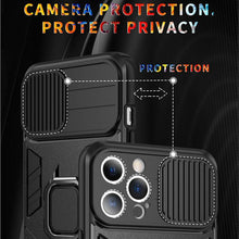 Load image into Gallery viewer, Heavy Duty Protective Phone Case Built-in Rotating Ring Kickstand Shockproof Case Camera Protection Armor Phone Case For iPhone 13 Pro Max 12 11 XR XS Max Shockproof Bumper Ring Holder Back Cover
