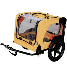Load image into Gallery viewer, Heavy-Duty Yellow Pet Stroller with Bike Hitch
