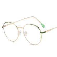 Load image into Gallery viewer, Hexagonal Eyeglasses Frame Anti Blue Ray Glasses Black Stylish Attraction Anti Blue Light Blocking Glasses For Men &amp; Women Computer Radiation Protection Goggle Clear Lens Eyeglasses Plain Mirror For  Unisex Eyewear
