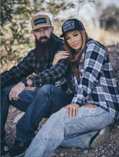 Load image into Gallery viewer, HOOey Flannel (Black/Cream) - Men's Work Shirt (Closeout)
