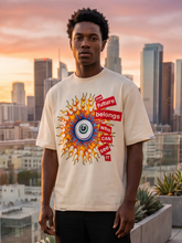 Load image into Gallery viewer, M360 The World is Watching Oversized T-shirt - Natural
