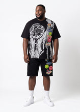 Load image into Gallery viewer, M941 Mondo Patch Denim Shorts - Black (NOT SOLD SEPARATELY - Add M441 to your Cart)
