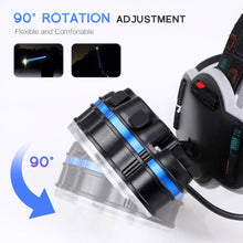 Load image into Gallery viewer, High Lumen Ultra Bright Powerful Rechargeable LED Headlamp  USB Head Lamp 7 LED Headlight Head Flashlight Waterproof Flashlight Head Torch For Outdoor Camping Cycling Running Fishing
