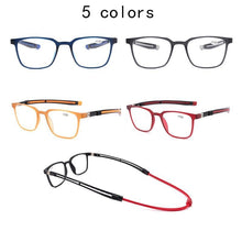 Load image into Gallery viewer, High-quality Anti-blue Reading sunglasses Retro Design High-End Men Magnetic Hanging Neck Reading GlassesBlue Light Blocking Reading sunglasses

