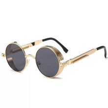 Load image into Gallery viewer, High Quality Metal Circle Frame Luxury &amp; Designer High Quality Sunglasses For Men and Women New Retro Style Round Shape Metal Frame Sunglasses UV400
