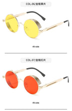 Load image into Gallery viewer, High Quality Metal Circle Frame Luxury &amp; Designer High Quality Sunglasses For Men and Women New Retro Style Round Shape Metal Frame Sunglasses UV400
