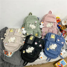 Load image into Gallery viewer, High Quality Nylon Large Capacity Waterproof Backpack For Female And Girls - Trendy College/Schoolbag
