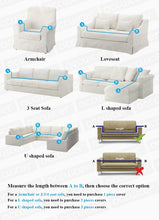 Load image into Gallery viewer, High Quality Velvet Plush Sofa Cover for Living Room Sectional Couch Cover Elastic Case Sofa Slipcover Stretch 1/2/3/4 Seater Velvet Sofa Couch Furniture Protector Soft Anti-Slip High Stretch
