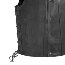 Load image into Gallery viewer, High Roller Men's Motorcycle Leather Vest
