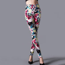 Load image into Gallery viewer, High Waist Leggings Pants Fitness Women Fashion  Printing Leggings Women Fitness Yoga Pants High Waist Push Up Sportswear Elastic Trousers Gym Running Workout Pants Push Up Running Elastic Stripe Dot Bottom Leggings

