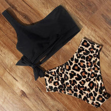 Load image into Gallery viewer, High Waist Swimsuit Bikini Push Up Swimwear Women Bathing Suit Female Bikini Set Leopard Swim Suit Beachwear Women's High Waist Swimsuit 2 Piece Bathing Suits Bikini
