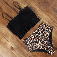 Load image into Gallery viewer, High Waist Swimsuit Bikini Push Up Swimwear Women Bathing Suit Female Bikini Set Leopard Swim Suit Beachwear Women's High Waist Swimsuit 2 Piece Bathing Suits Bikini
