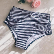 Load image into Gallery viewer, High Waist Swimwear Women Bikinis Swimsuit Leaf Print Bathing Suits Ruffle Tropical Beachwear Plus Size Two Piece Sport Halter Bikini Swimsuit Ruffles  Printed Swimwear Quick Dry Bathing Suit Set Beachwear
