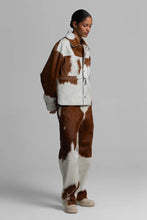 Load image into Gallery viewer, Women Cropped Cow Print Jacket &amp; Pant  – Genuine Hair-On Pony Hair
