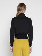 Load image into Gallery viewer, Highneck Scuba Assymetrical Ruffled Zip Jacket
