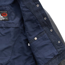 Load image into Gallery viewer, Holli - Motorcycle Denim/Leather Jacket

