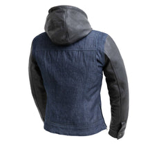 Load image into Gallery viewer, Holli - Motorcycle Denim/Leather Jacket
