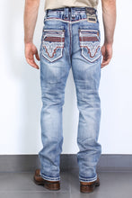 Load image into Gallery viewer, Holt Men&#39;s Blue Slim Boot Cut Jeans
