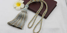 Load image into Gallery viewer, Home Decoration Polyester Tassel Tiebacks Curtain Holder Handmade Tassel Curtain Rope Holdback Window Drape Hanging Ball Tassels Curtains Buckle Sling Binding Lantern Tiebacks Handcrafted Braided Curtain Holdbacks Window Home Decor 55-90cm
