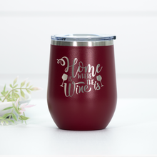 Load image into Gallery viewer, Home Is Where the Wine Is Engraved Wine Tumbler
