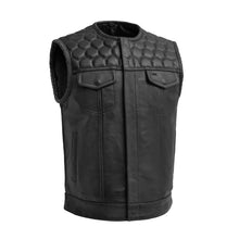 Load image into Gallery viewer, Hornet Men's Club Style Leather Vest
