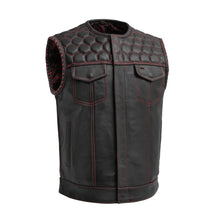 Load image into Gallery viewer, Hornet Men's Club Style Leather Vest

