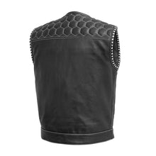 Load image into Gallery viewer, Hornet Perforated Men's Club Style Leather Vest
