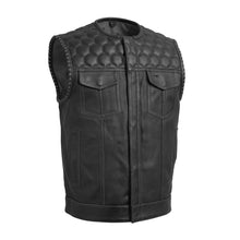 Load image into Gallery viewer, Hornet Perforated Men's Club Style Leather Vest
