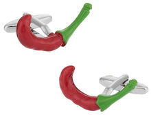 Load image into Gallery viewer, Hot Pepper Cufflinks
