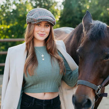 Load image into Gallery viewer, Peter Grimm Houndstooth - Wool Flat Cap
