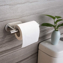 Load image into Gallery viewer, Household Toilet Roll Holder Self Adhesive Toilet Paper Holder For Bathroom Stick On Wall Stainless Steel Toilet Paper  Racks Toilet Paper Holder Self Adhesive Bathroom Paper Towel Roll Holder Wall Mount
