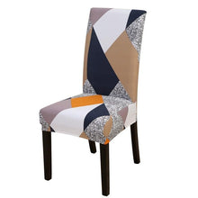 Load image into Gallery viewer, Housmife Printed Stretch Chair Cover Big Elastic Seat Chair Covers Slipcovers Restaurant Banquet Home Dining Party Decoration Stretch Spandex Removable Washable Anti-dust Seat Slipcover  Protector for Hotel Office Ceremony Banquet
