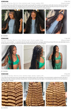 Load image into Gallery viewer, Human Hair 20" Braiding Bundle - Deep Wave Highlight P4/27 for Gorgeous Styles
