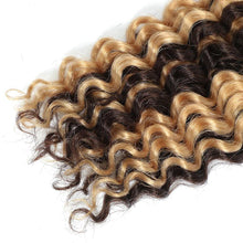 Load image into Gallery viewer, Human Hair 20" Braiding Bundle - Deep Wave Highlight P4/27 for Gorgeous Styles
