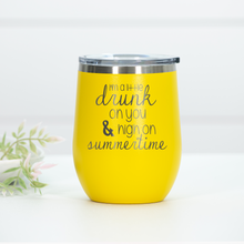 Load image into Gallery viewer, Drunk On You High On Summertime Engraved Wine Tumbler
