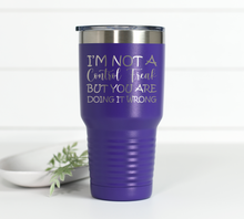 Load image into Gallery viewer, Just Gotta Be Dramatic First 30 oz Engraved Tumbler

