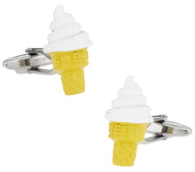 Load image into Gallery viewer, Ice Cream Cone Cufflinks
