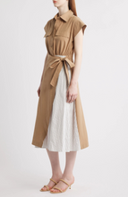 Load image into Gallery viewer, Tie Waist Midi Shirtdress
