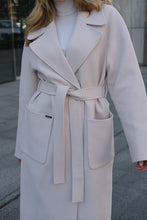 Load image into Gallery viewer, Emily Classic Wool Blend Overcoat in Meringue
