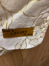 Load image into Gallery viewer, Luxury Ivory/Gold Floral 2-Piece Modern Fit Suit
