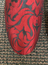 Load image into Gallery viewer, Successos SH3620 Red/Black Floral Print Red Bottom Smoking Slip-on Dress Shoes Sizes 7-15
